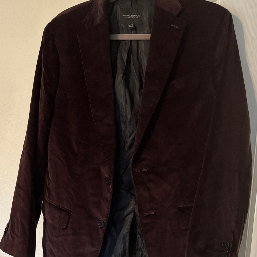 Banana Republic Men's Rich Velvet Blazer